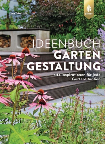 Buchcover und Innenansicht für das Buch: Ideenbuch Gartengestaltung