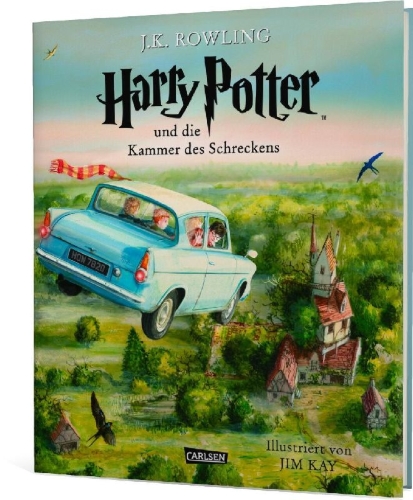Buchcover und Innenansicht für das Buch: Harry Potter and the Chamber of Secrets