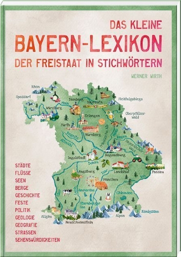 Buchcover und Innenansicht für das Buch: Das kleine Bayern-Lexikon - der Freistaat in Stichwörtern