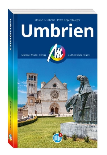 Buchcover und Innenansicht für das Buch: MICHAEL MÜLLER REISEFÜHRER Umbrien