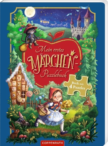 Buchcover und Innenansicht für das Buch: Mein erstes Märchen-Puzzlebuch