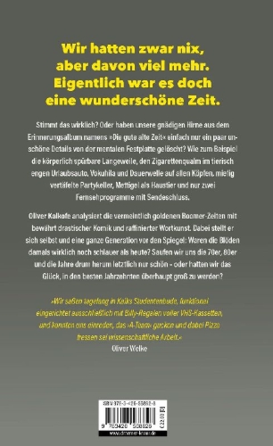 Buchcover und Innenansicht für das Buch: Nie war Früher schöner als Jetzt