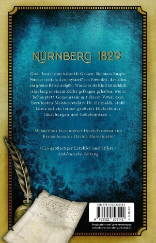 Buchcover und Innenansicht für das Buch: Greta Grimaldi und der Junge aus dem Schatten