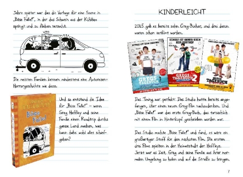 Buchcover und Innenansicht für das Buch: Gregs Filmtagebuch 2 - Böse Falle!