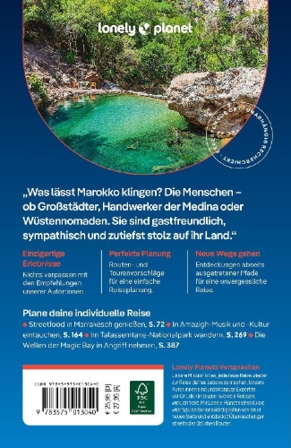 Buchcover und Innenansicht für das Buch: LONELY PLANET Reiseführer Marokko