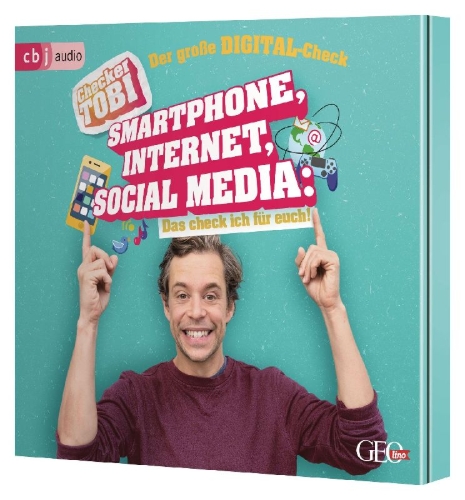 Buchcover und Innenansicht für das Buch: Checker Tobi - Der große Digital-Check: Smartphone, Internet, Social Media - Das check ich für euch!
