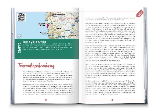 Buchcover und Innenansicht für das Buch: KOMPASS Endlich Weitwandern - Jakobswege