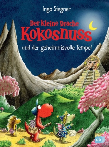Buchcover und Innenansicht für das Buch: Der kleine Drache Kokosnuss 21 und der geheimnisvolle Tempel