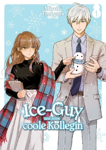 Buchcover und Innenansicht für das Buch: Koori-Zokusei Danshi to Cool na Doryo-Joshi 1