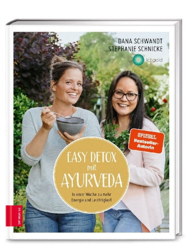 Buchcover und Innenansicht für das Buch: Easy Detox mit Ayurveda