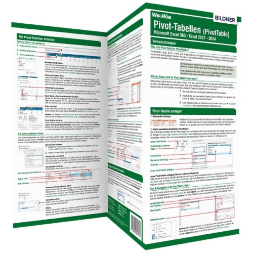 Buchcover und Innenansicht für das Buch: Pivot-Tabellen (PivotTable) Microsoft Excel 365 / Excel 2019 - 2021