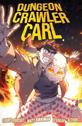 Buchcover und Innenansicht für das Buch: Dungeon Crawler Carl, Vol. 1 (Graphic Novel)