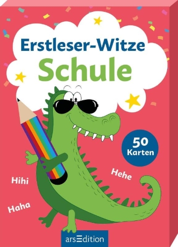 Buchcover und Innenansicht für das Buch: Erstleser-Witze Schule