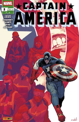 Buchcover und Innenansicht für das Buch: Captain Amercia (2025) #4-#6