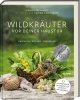 Buchcover und Innenansicht für das Buch: Wildkräuter vor deiner Haustür - Silbermedaille GAD 2022 - Deutscher Kochbuchpreis (bronze)