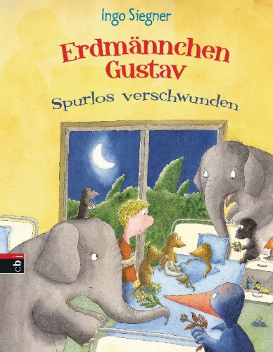 Buchcover und Innenansicht für das Buch: Erdmännchen Gustav spurlos verschwunden