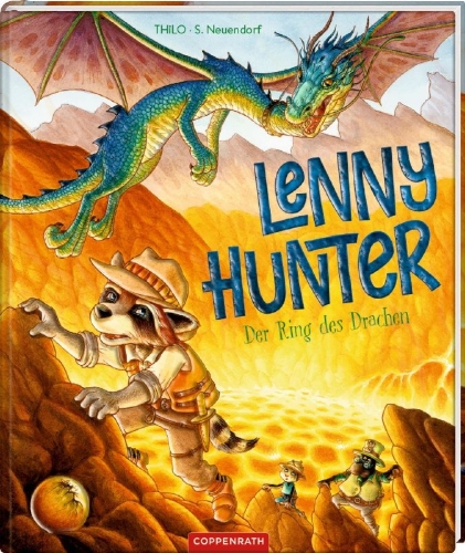 Buchcover und Innenansicht für das Buch: Lenny Hunter - Der Ring des Drachen (Bd. 4)