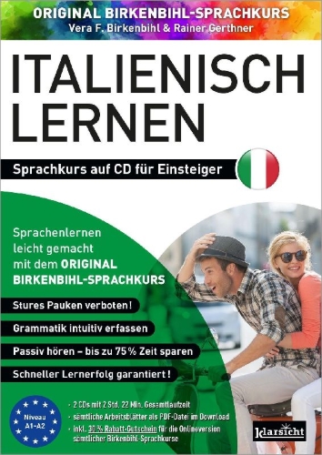 Buchcover und Innenansicht für das Buch: Italienisch lernen für Einsteiger 1+2 (ORIGINAL BIRKENBIHL)