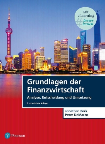 Buchcover und Innenansicht für das Buch: Grundlagen der Finanzwirtschaft