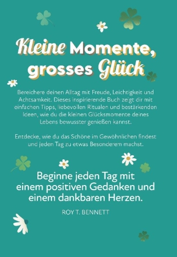 Buchcover und Innenansicht für das Buch: Liebe dein Leben