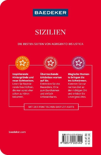 Buchcover und Innenansicht für das Buch: Baedeker Reiseführer Sizilien