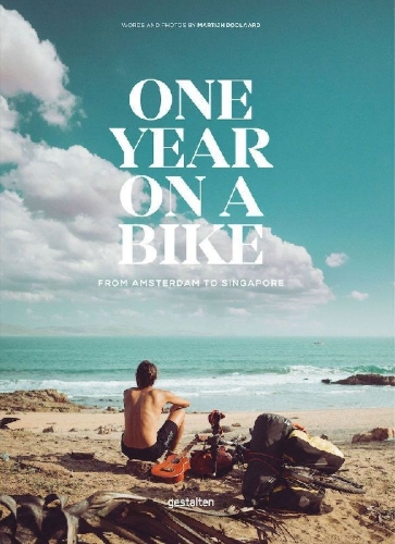 Buchcover und Innenansicht für das Buch: One Year on a Bike