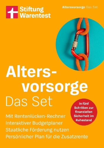 Buchcover und Innenansicht für das Buch: Altersvorsorge: Das Set