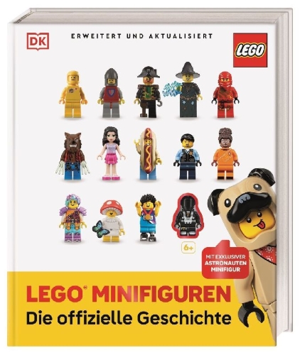Buchcover und Innenansicht für das Buch: LEGO® Minifiguren Die offizielle Geschichte