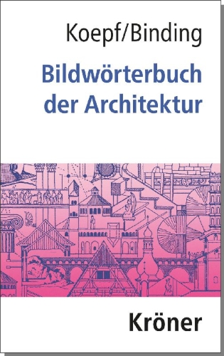 Buchcover und Innenansicht für das Buch: Bildwörterbuch der Architektur