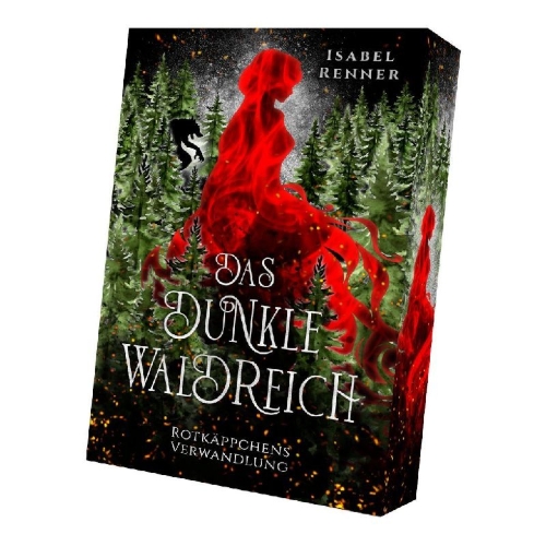 Buchcover und Innenansicht für das Buch: Das dunkle Waldreich - Rotkäppchens Verwandlung
