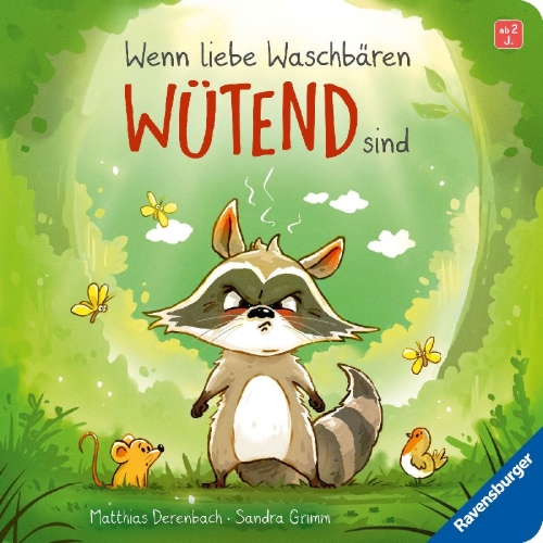 Buchcover und Innenansicht für das Buch: Wenn liebe Waschbären wütend sind