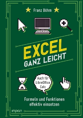 Buchcover und Innenansicht für das Buch: Excel ganz leicht