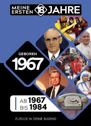 Buchcover und Innenansicht für das Buch: Geboren 1967