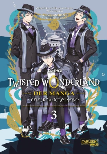 Buchcover und Innenansicht für das Buch: Twisted Wonderland: The Comic - Episode of Octavinelle
