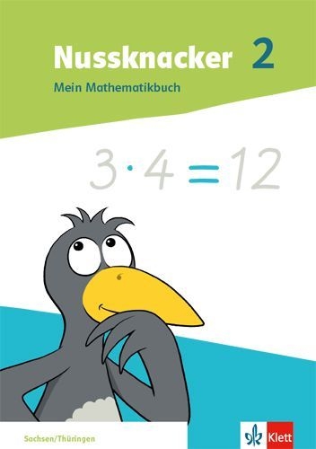 Buchcover und Innenansicht für das Buch: Nussknacker 2. Mein Mathematikbuch Klasse 2.  Ausgabe Sachsen und Thüringen
