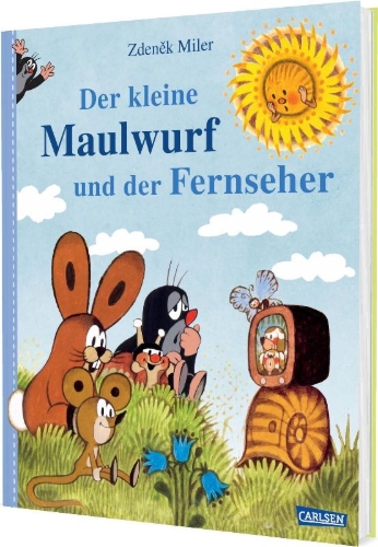 Buchcover und Innenansicht für das Buch: Der kleine Maulwurf und der Fernseher