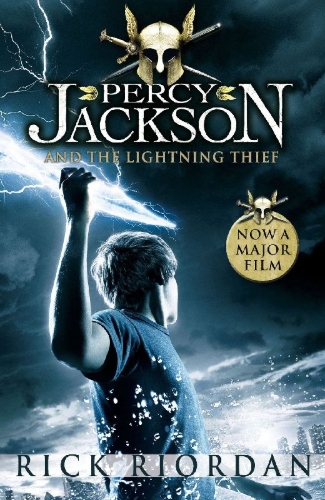 Buchcover und Innenansicht für das Buch: Percy Jackson and the Lightning Thief. Film Tie-In