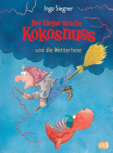 Buchcover und Innenansicht für das Buch: Der kleine Drache Kokosnuss 08 und die Wetterhexe