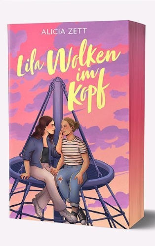 Buchcover und Innenansicht für das Buch: Lila Wolken im Kopf