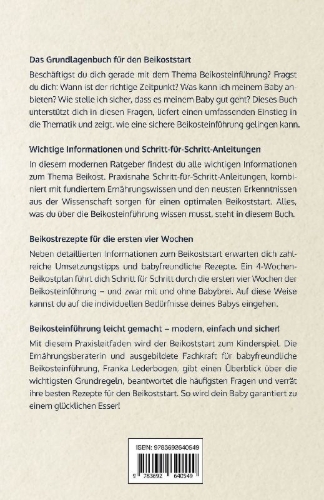 Buchcover und Innenansicht für das Buch: So isst dein Baby Beikost