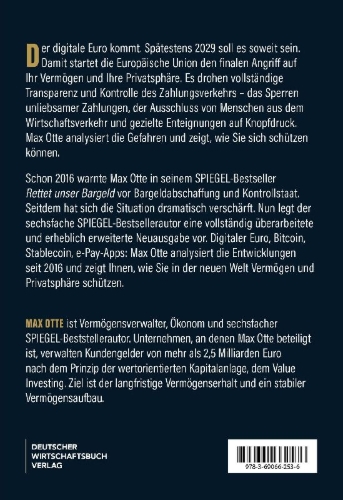 Buchcover und Innenansicht für das Buch: Rettet unser Bargeld