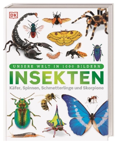 Buchcover und Innenansicht für das Buch: Unsere Welt in 1000 Bildern. Insekten