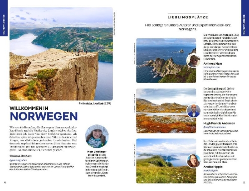 Buchcover und Innenansicht für das Buch: LONELY PLANET Reiseführer Norwegen