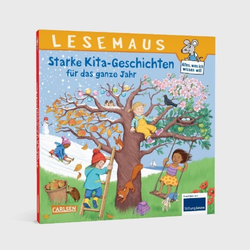 Buchcover und Innenansicht für das Buch: Starke Kita-Geschichten für das ganze Jahr