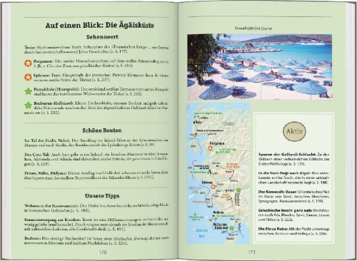 Buchcover und Innenansicht für das Buch: DUMONT Reise-Handbuch Reiseführer Türkei, Westtürkei, Zentralanatolien
