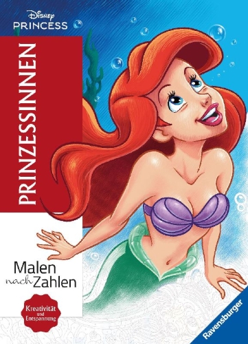 Buchcover und Innenansicht für das Buch: Coloriages mystères Disney - Princesses