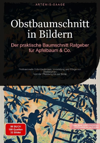 Buchcover und Innenansicht für das Buch: Obstbaumschnitt in Bildern: Der praktische Baumschnitt-Ratgeber für Apfelbaum & Co.