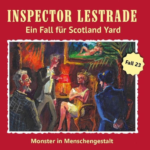 Buchcover und Innenansicht für das Buch: Inspector Lestrade CD 23 - Monster in Menschengestalt