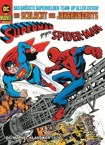 Buchcover und Innenansicht für das Buch: Crossover-Klassiker: Superman vs Spider-Man