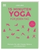 Buchcover und Innenansicht für das Buch: 15 Minuten Yoga für jeden Tag